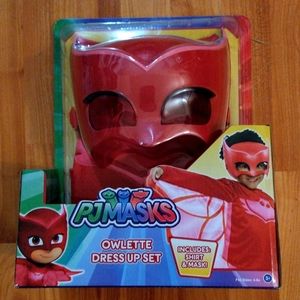PJ MASKS OWLETTE DRESS UP SET SHIRT AND MASK 4/6X